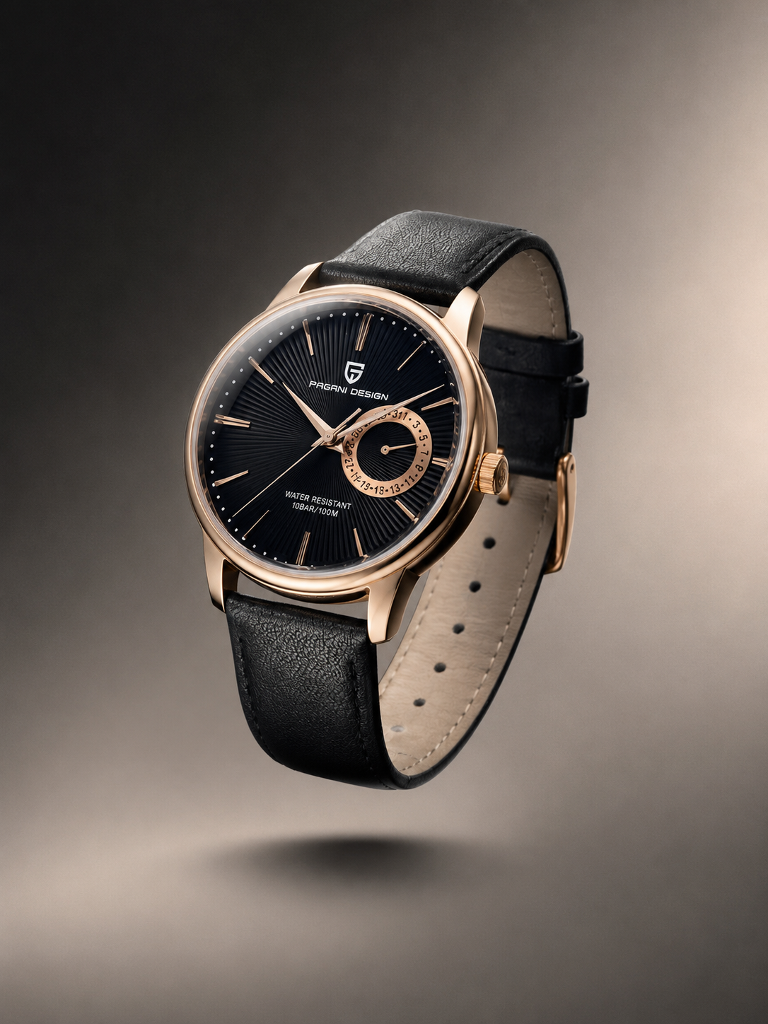 Reloj Pagani Design PD-1654 Hombre — Cuarzo Japonés · Resistente al Agua 100M · Calendario · Estilo Lujo